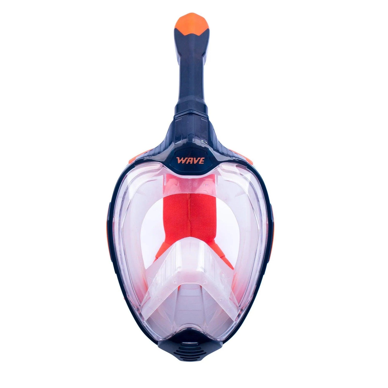 full face snorkel mask orange