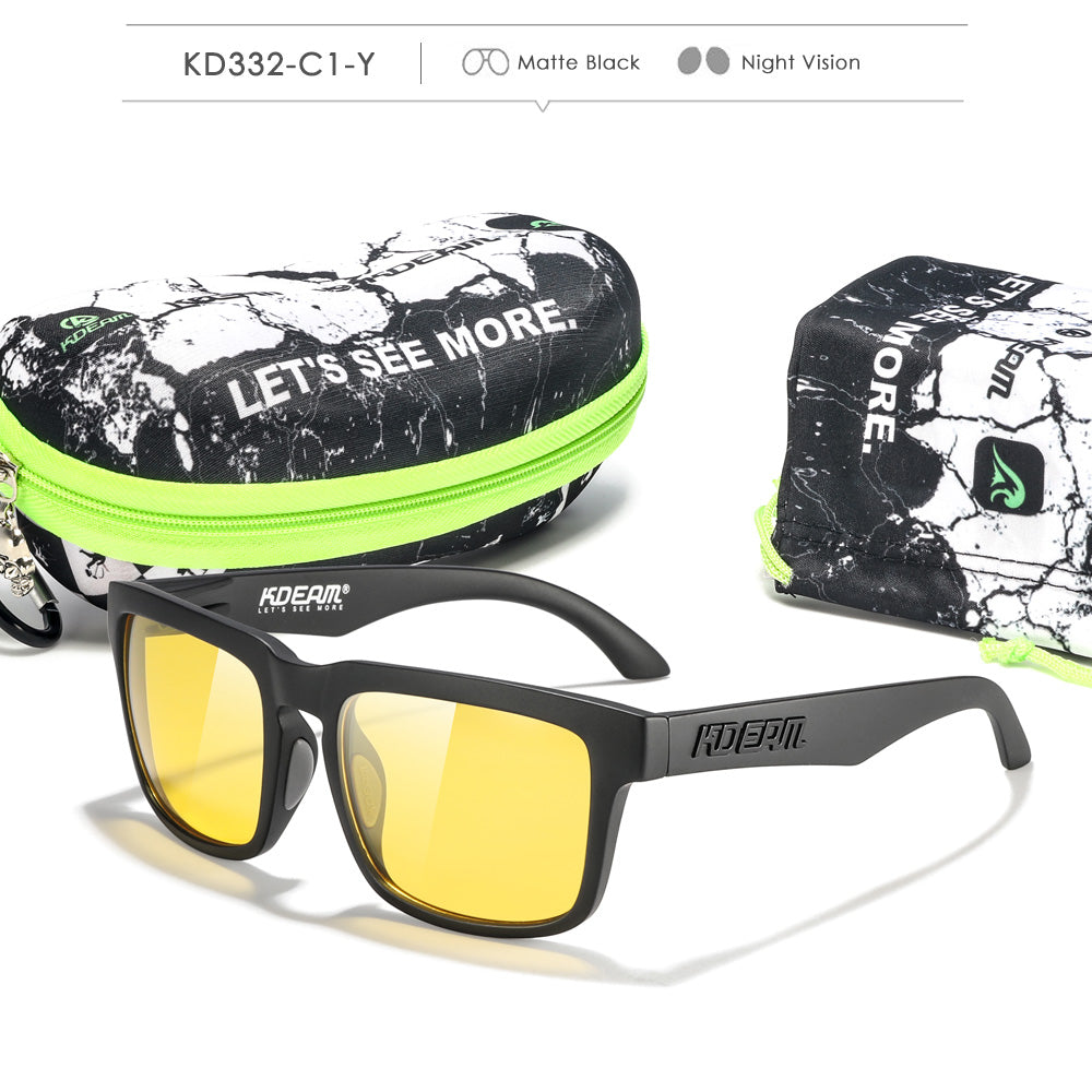 Kdeam KD332 C1-Y Night Driving Glasses