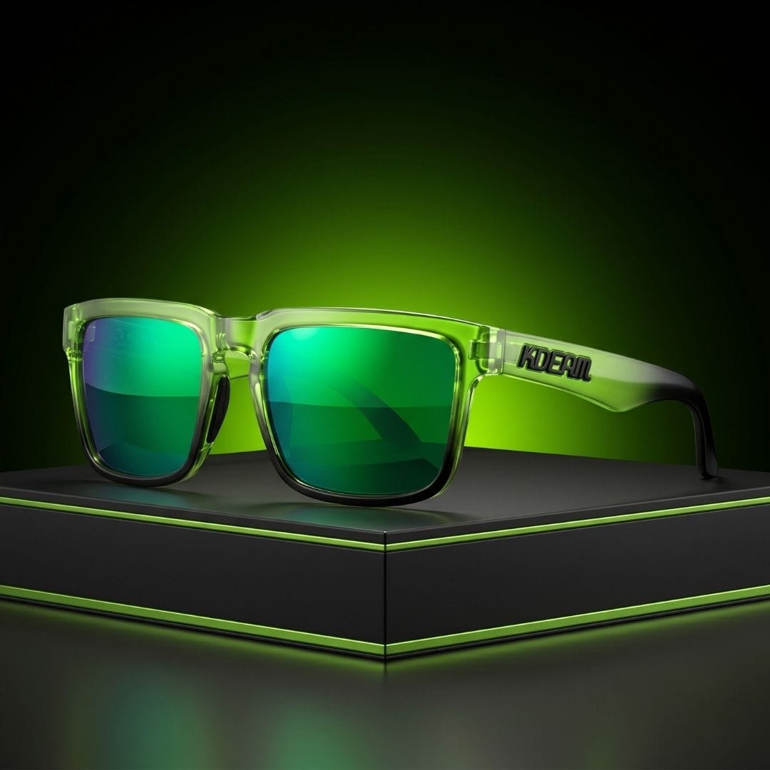 KDEAM KD332 Green Translucent Polarized Wayfarer Sunglasses South Africa