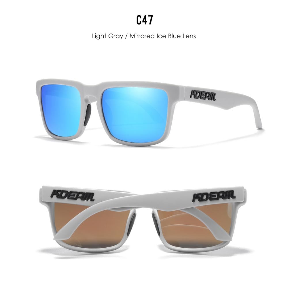 KDEAM KD332 Gray Ice Blue Polarized Wayfarer Sunglasses South Africa