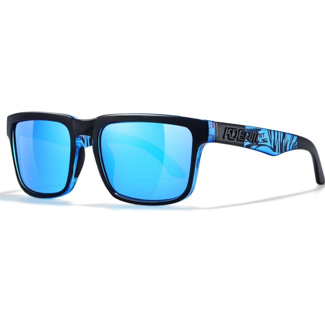 KDEAM KD332 Black Ice Blue Mixed Colors Polarized Wayfarer Sunglasses South Africa