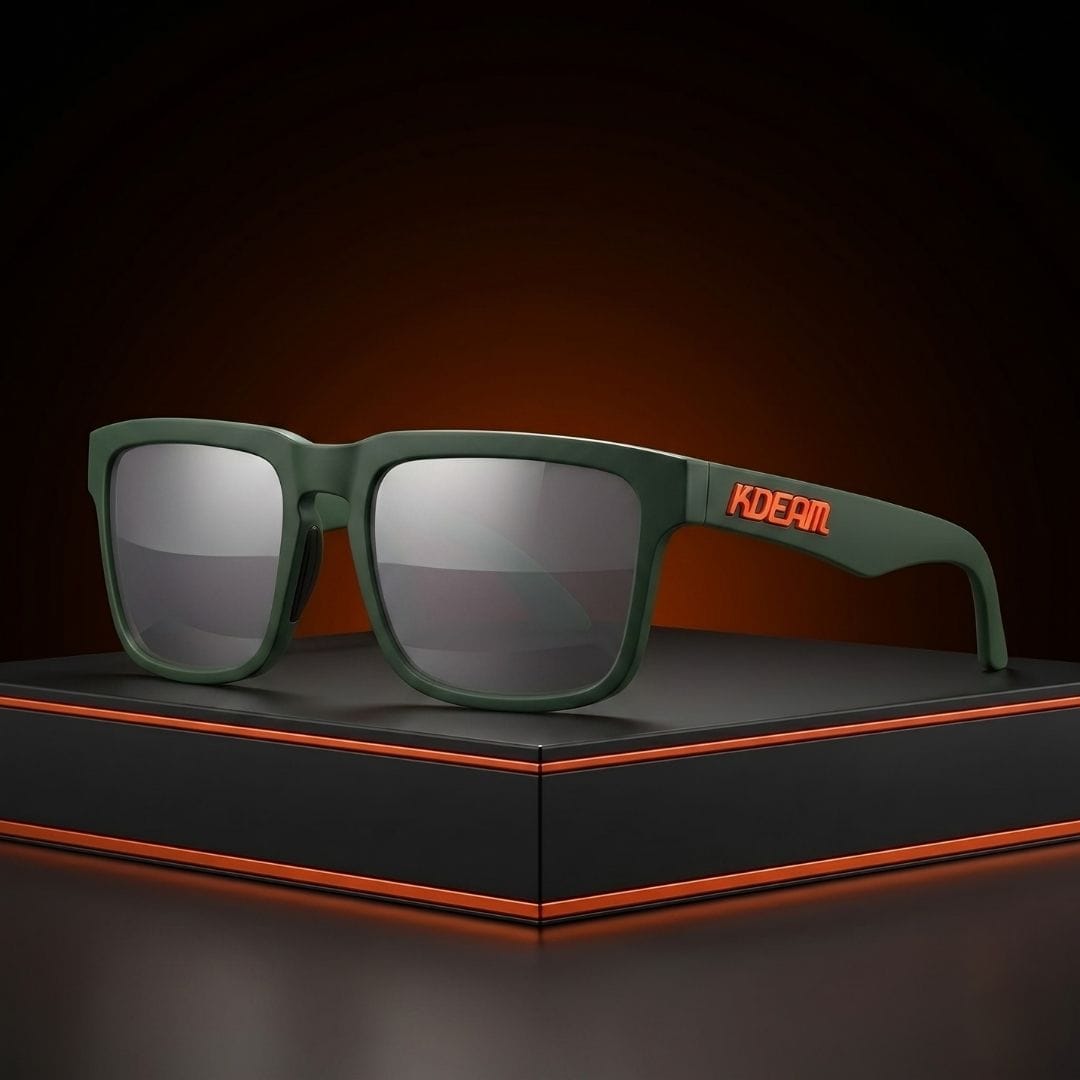 KDEAM KD332 Polarized Sunglasses (C44) - Matte Forest Green Frame with Smoky Grey Lenses South Africa Fast Delivery
