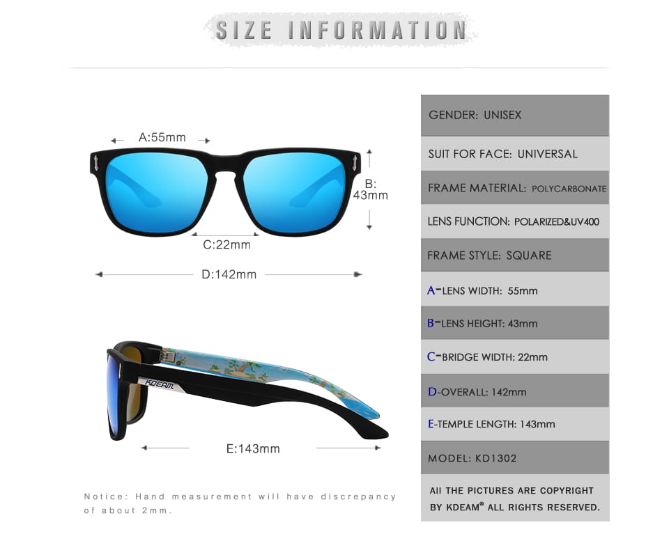 Kdeam Limited Edition Polarised Sunglasses South Africa Fast Delivery
