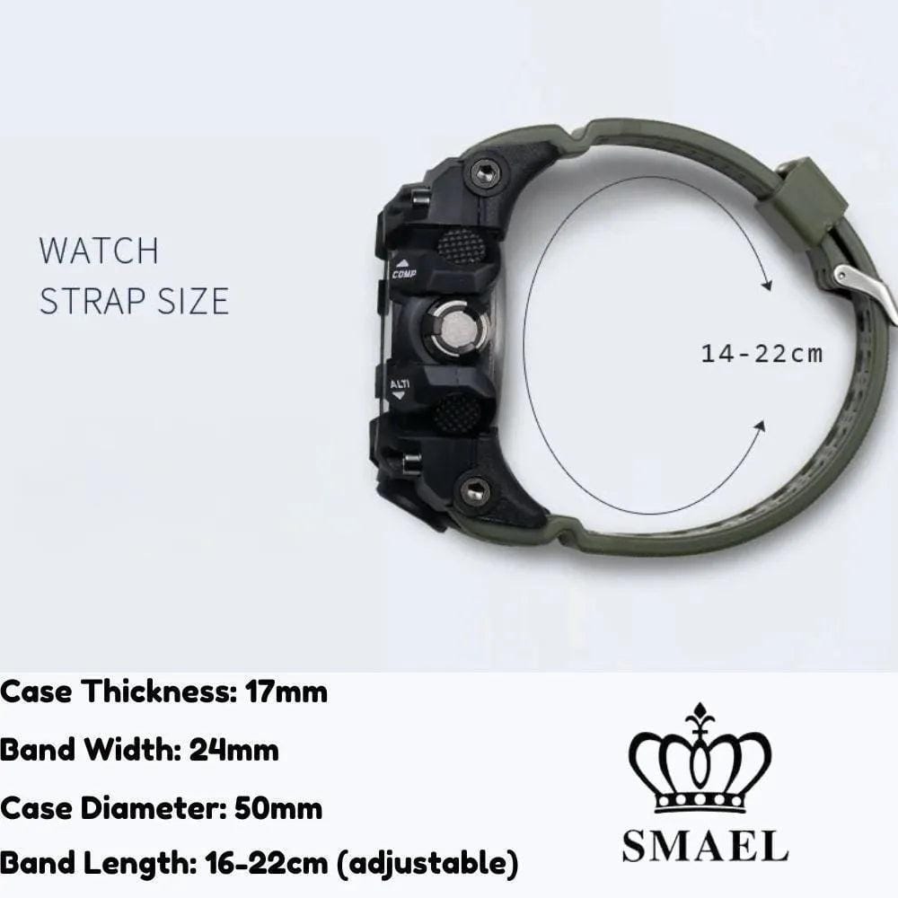 Smael 1545 Camouflage Army Green Multifunctional Watch South Africa