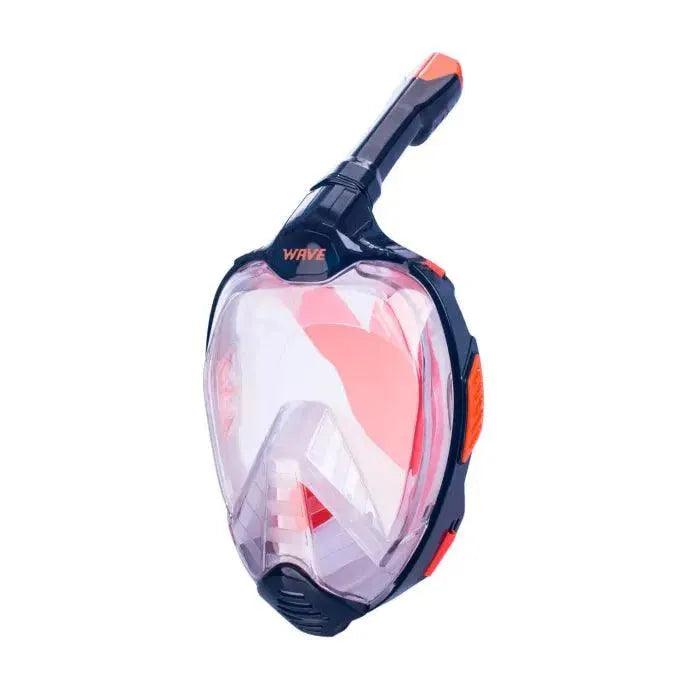 full face snorkel mask orange