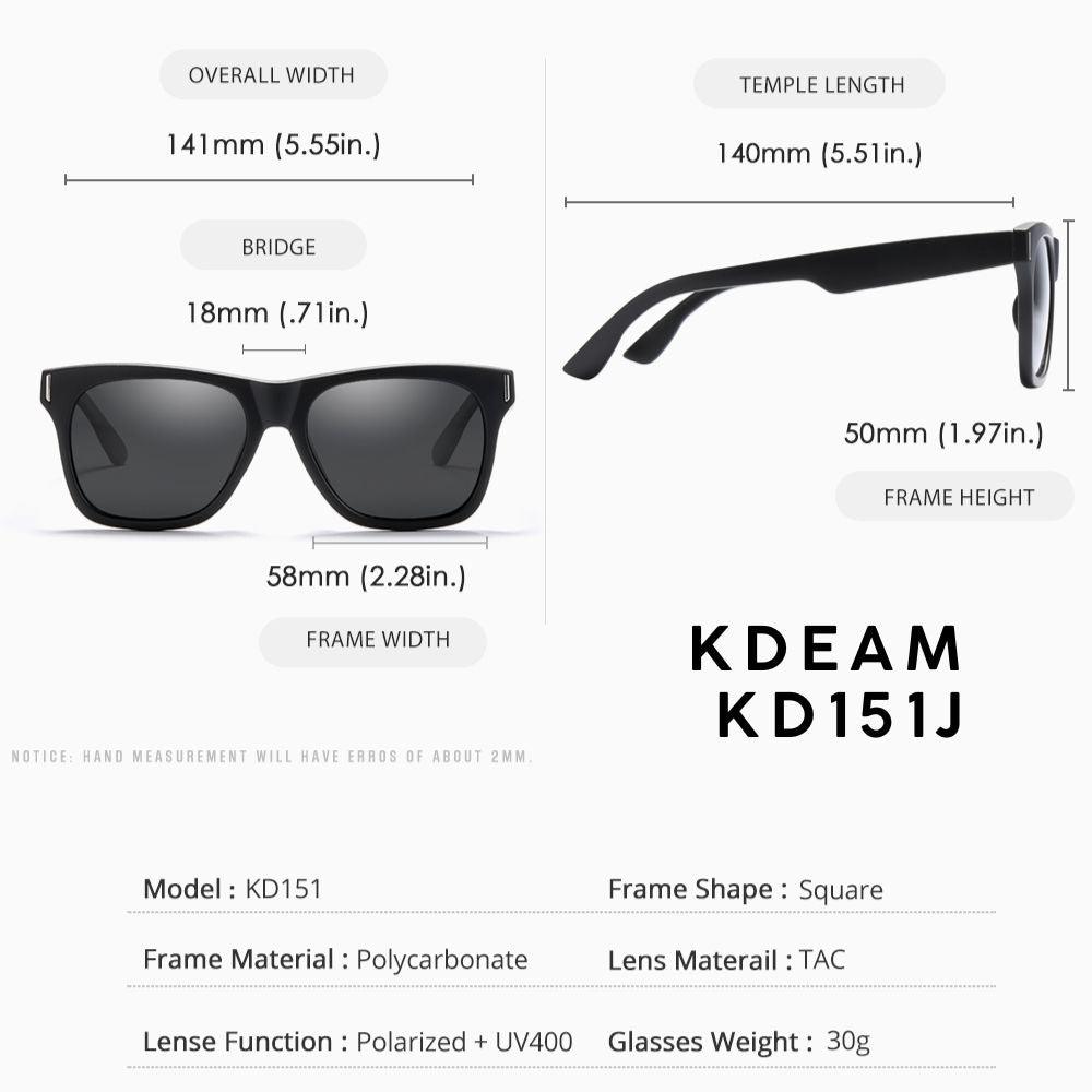 Kdeam Polarized Sunglasses Bundle | Buy 1 Get 1 FREE