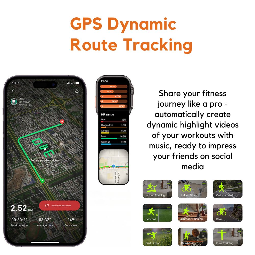 Microwear Ultra 3 AMOLED Smartwatch