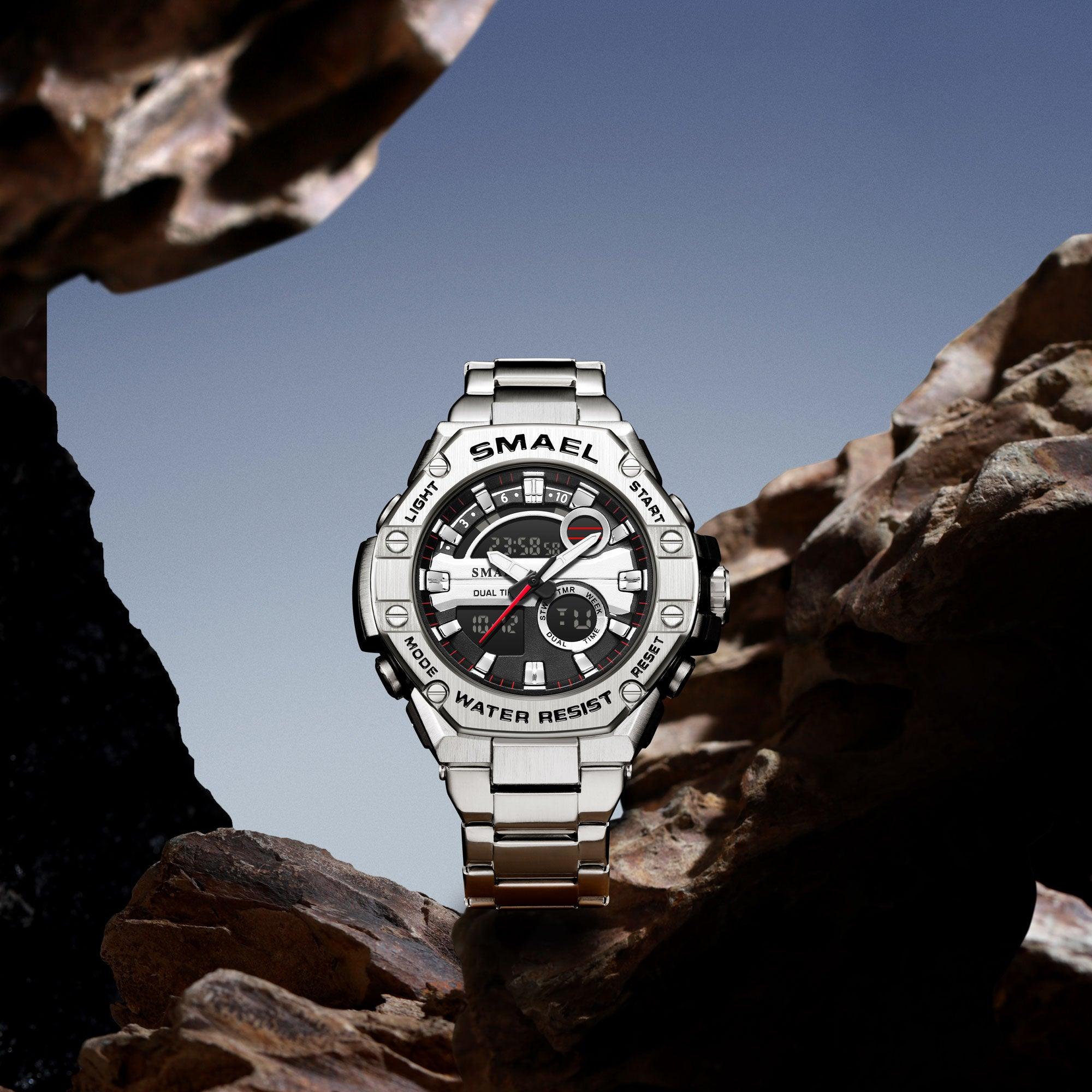 Smael 8090 Stainless Steel Watch Silver Smael South Africa