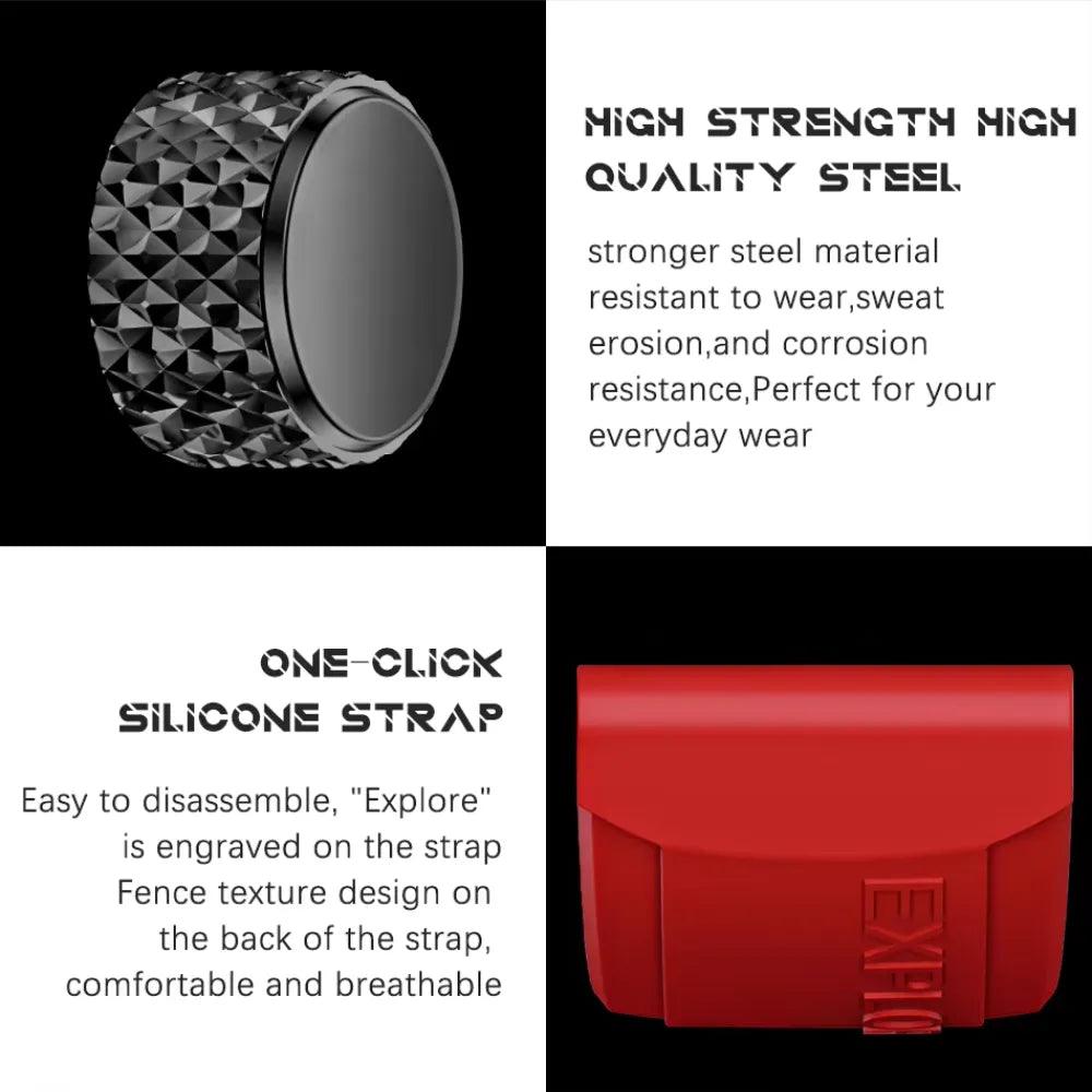 Lige Sun and Moon Phase Quartz Watch