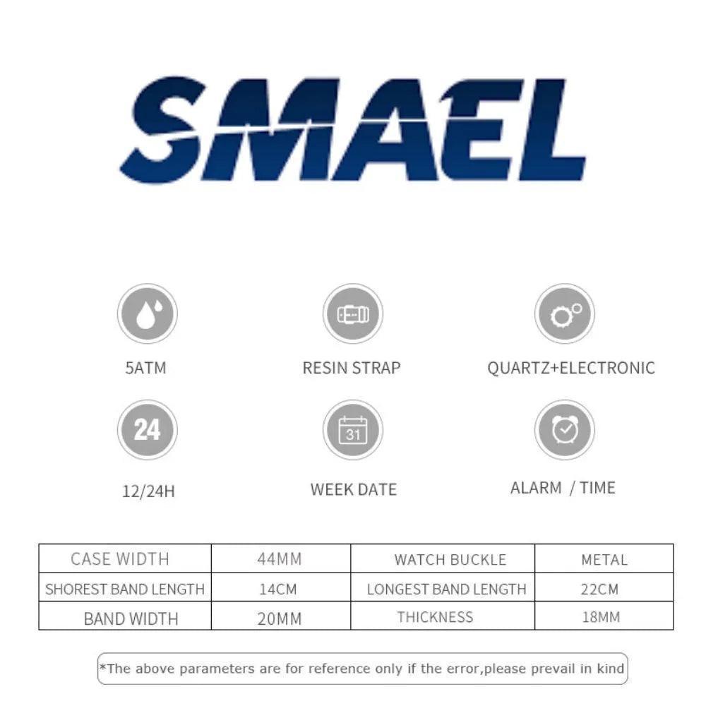 Smael 1808 Yellow Multifunction Watch