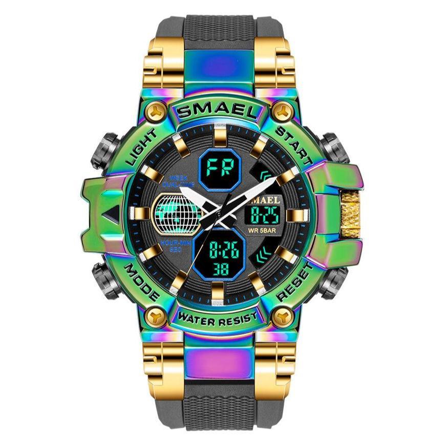 Smael 8027 Electroplated Neon Alloy Watch