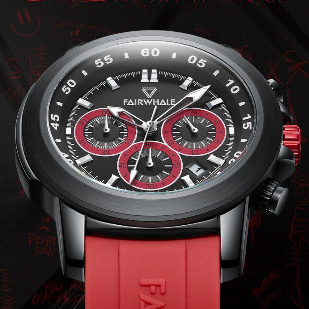 Mark Fairwhale Multifunctional Watch - Red