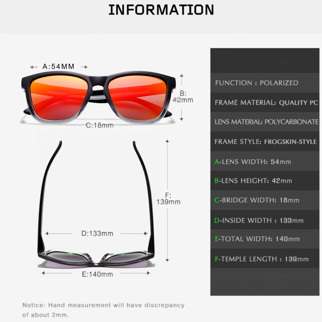 Kdeam Polarized Sunglasses - Red