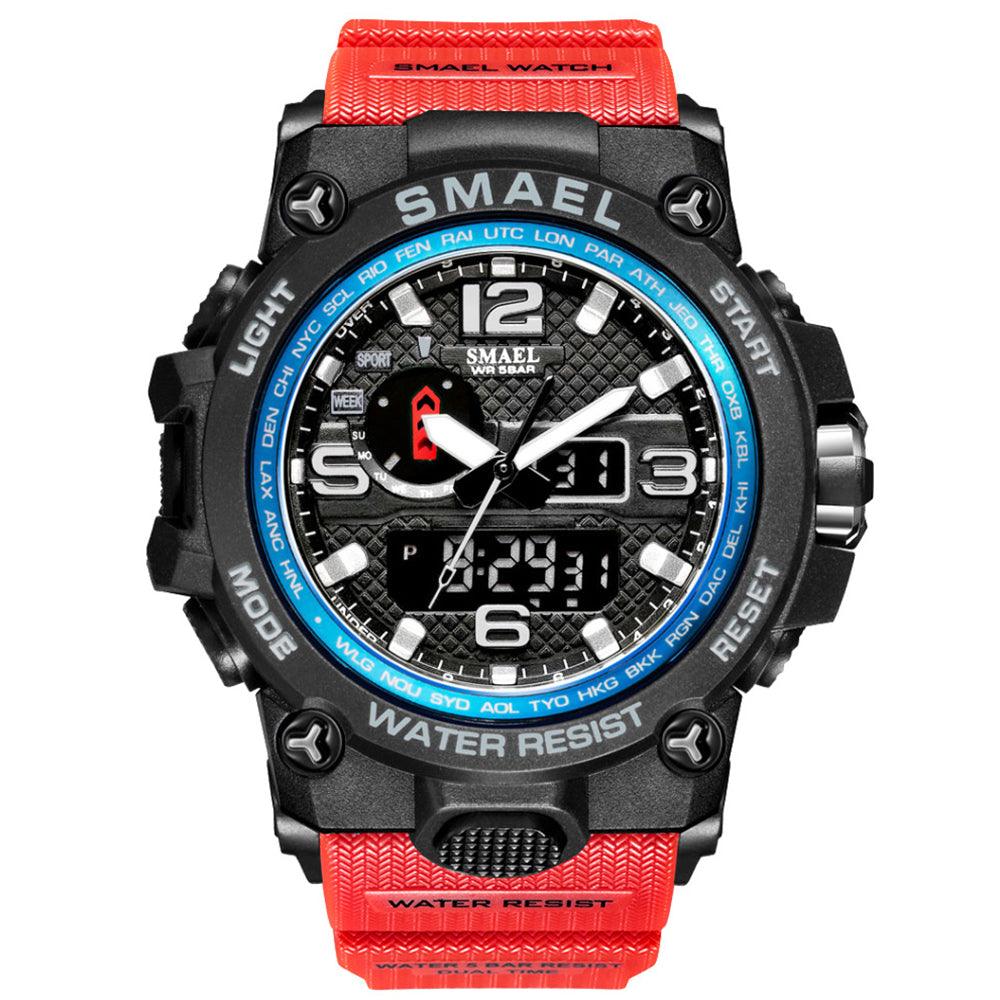 Smael 1545D Red Multifunctional Watch