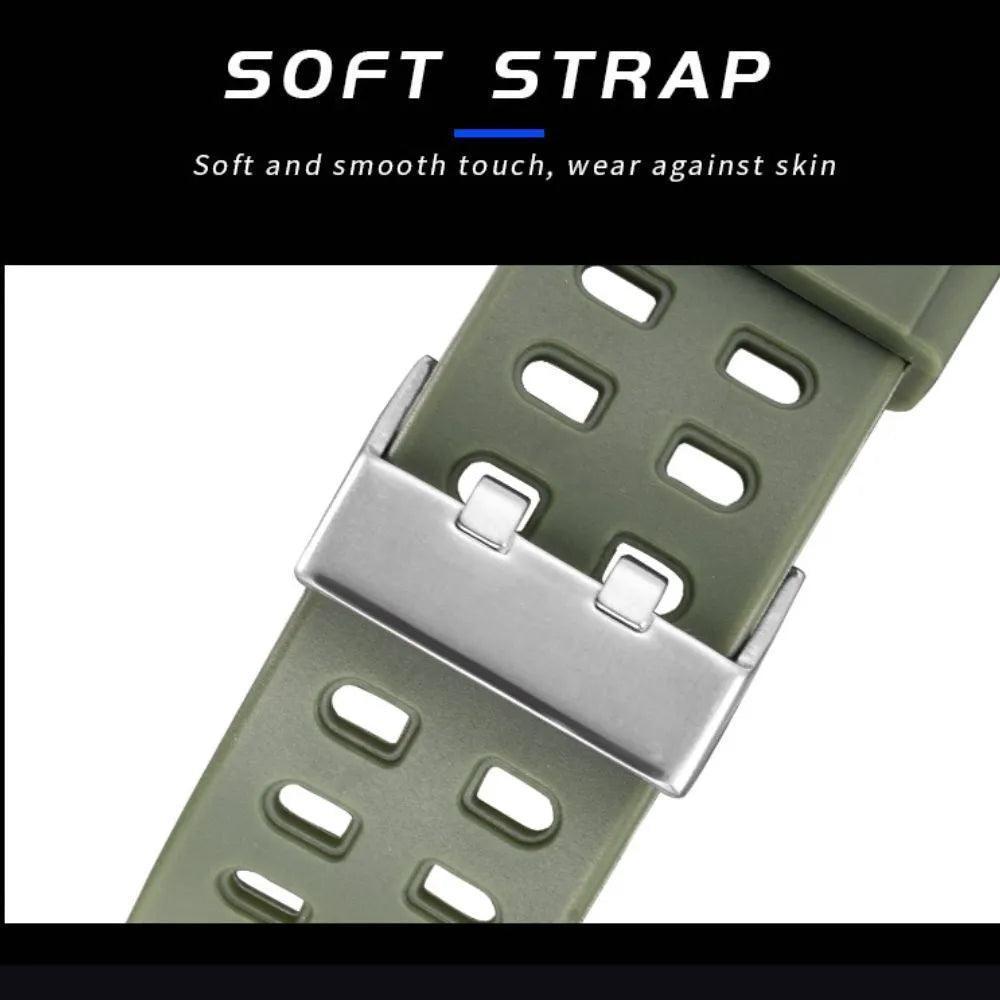 Smael 1903 Army Green Multifunction Watch