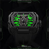 MARK FAIRWHALE SKELETON MECHANICAL WATCH - GREEN