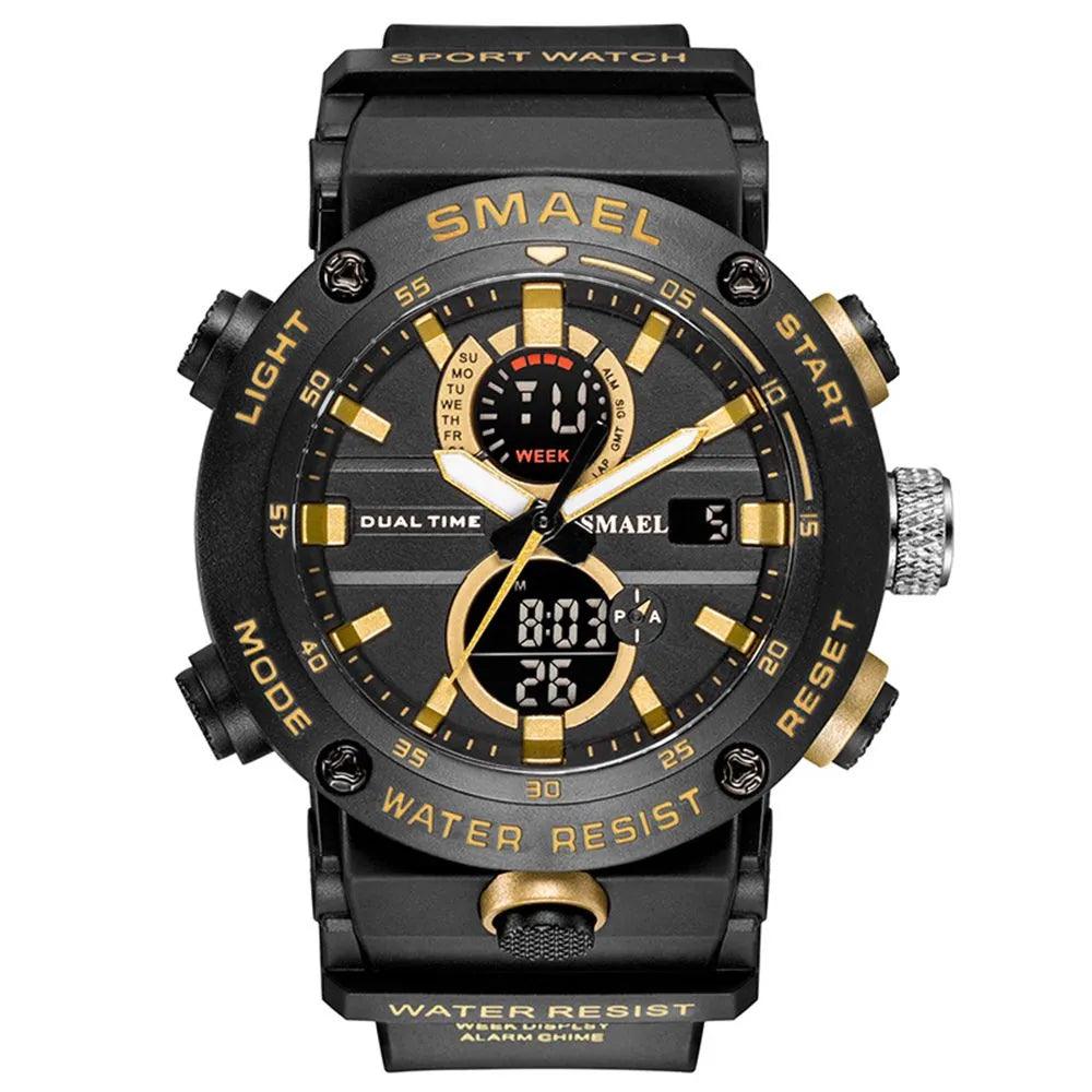Smael 1903 Gold Multifunction Watch