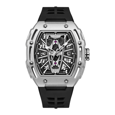 MARK FAIRWHALE SKELETON MECHANICAL WATCH - SILVER
