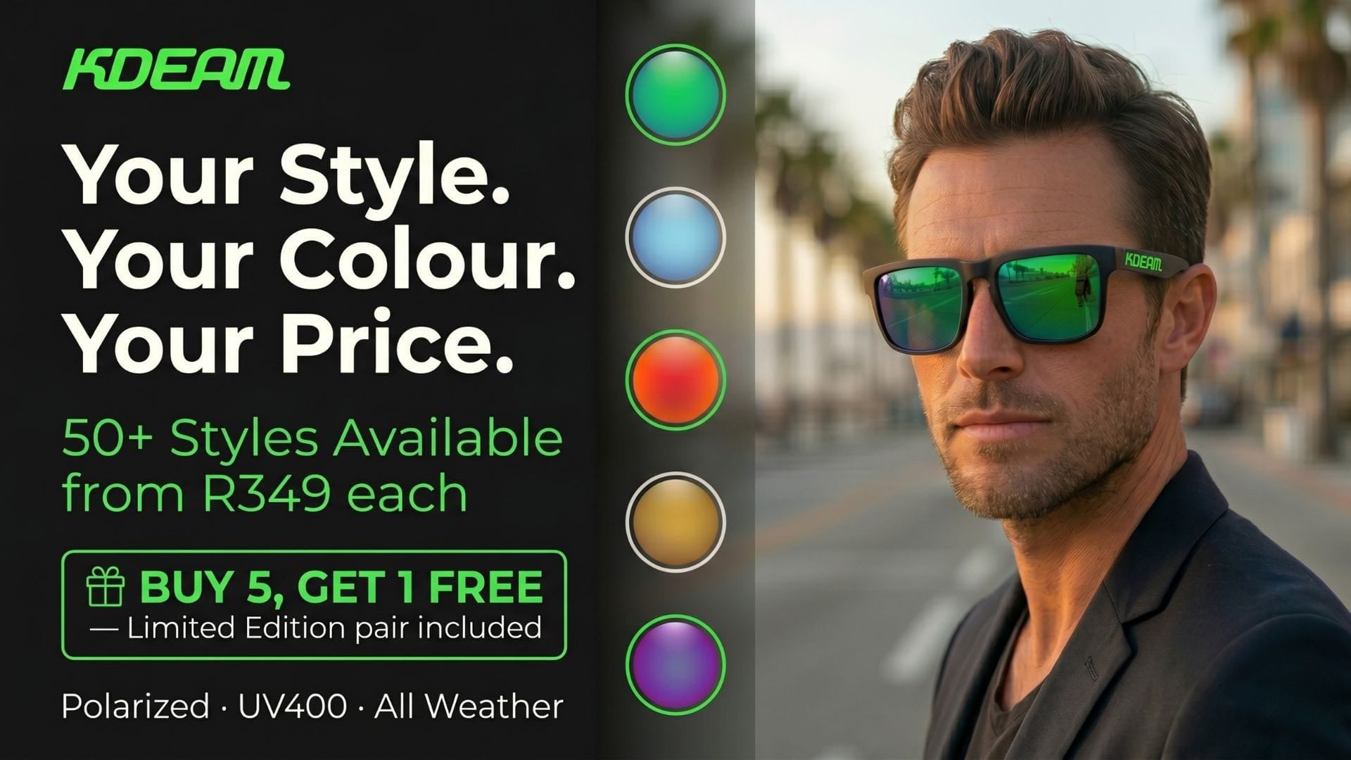 Kdeam KD332 Polarized Sunglasses South Africa | 30% OFF - Smael