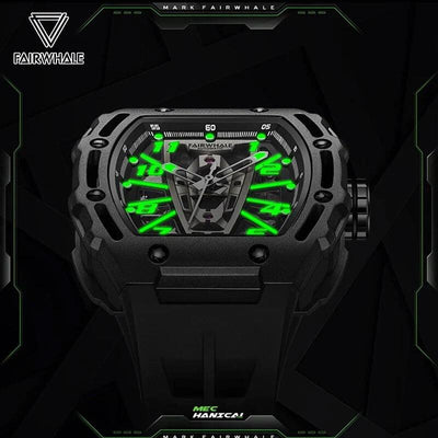 MARK FAIRWHALE SKELETON MECHANICAL WATCH - BLACK
