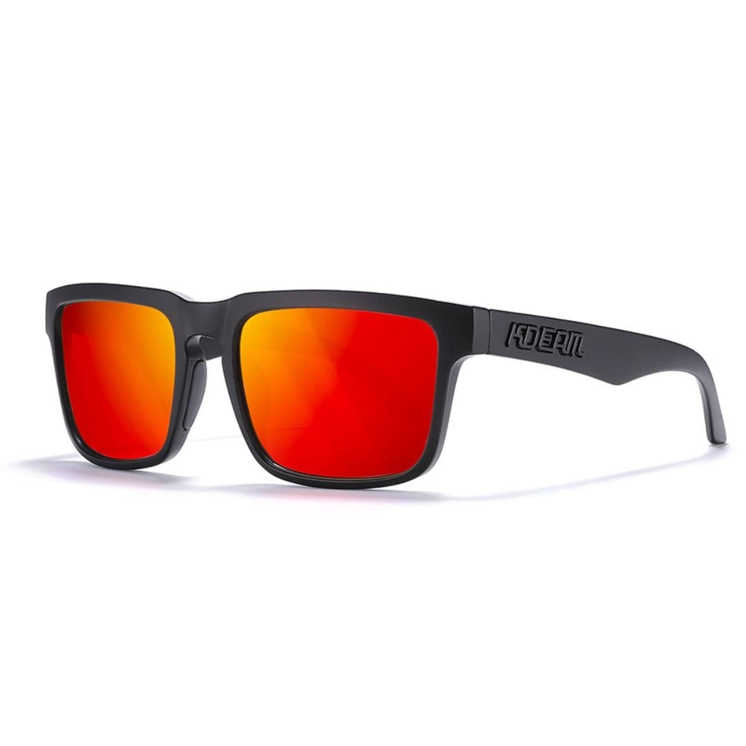 KDEAM KD332 Red Orange Black Polarized Wayfarer Sunglasses South Africa