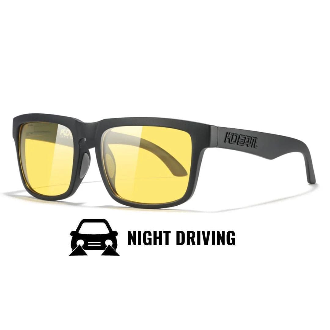 KDEAM KD332 Black Yellow Polarized Wayfarer Sunglasses South Africa