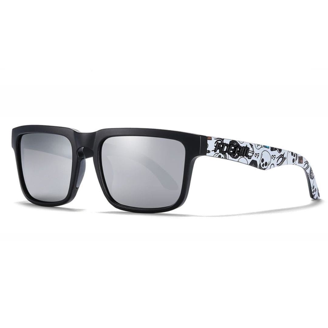 KDEAM KD332 Silver Black White Polarized Wayfarer Sunglasses South Africa