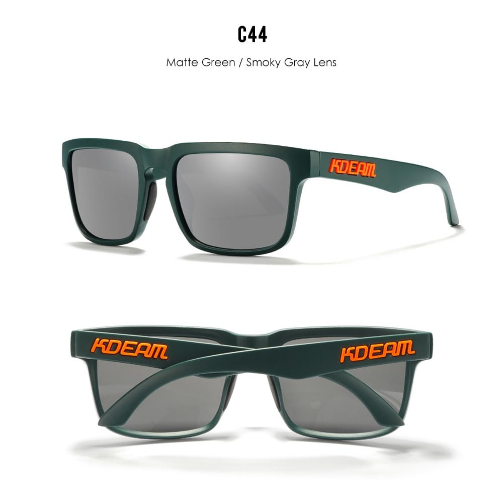 KDEAM KD332 Green Gray Silver Polarized Wayfarer Sunglasses South Africa