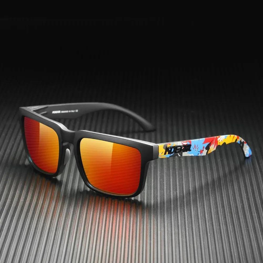 Vivid Red Mirrored Sunglasses | Tropical Artistic Performance | SA