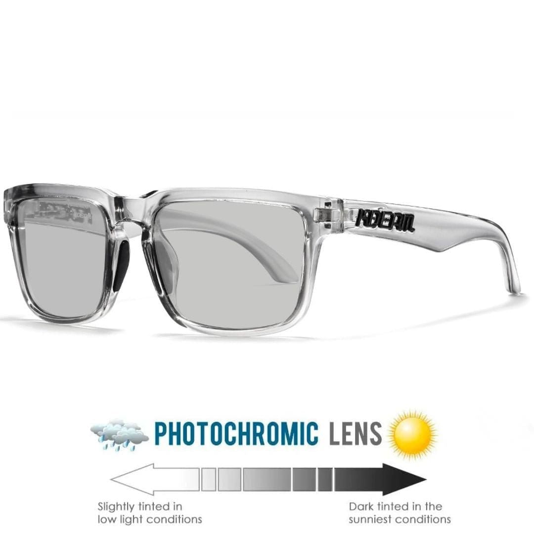KDEAM KD332 Polarized Sunglasses (C52) - Transparent Grey Frame with Photochromic Lenses South Africa Fast Delivery