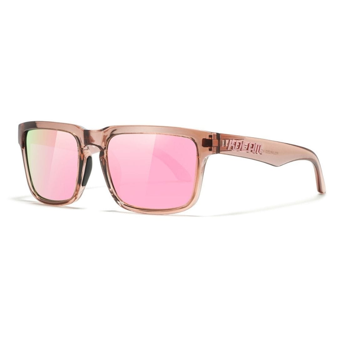 KDEAM KD332 Polarized Sunglasses (C71) - Translucent Blush Pink Frame with Mirrored Pink Lenses South Africa Fast Delivery