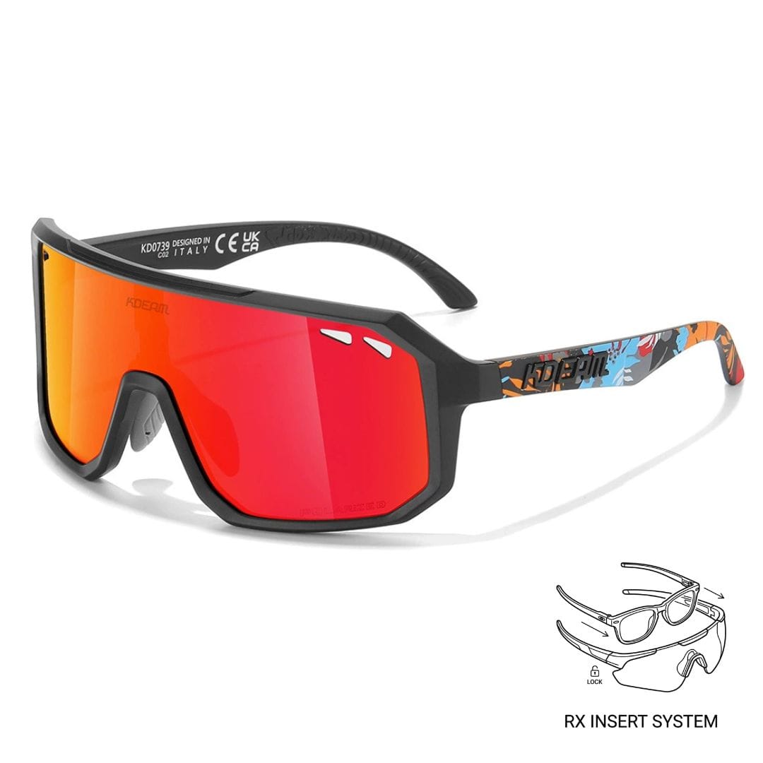 KDEAM Pro Polarized Cycling Sunglasses - Crimson Mirror Edition (C2) South Africa Fast Delivery