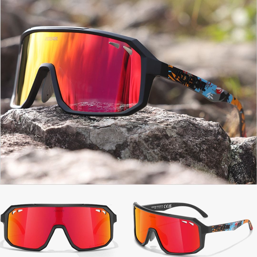 KDEAM Pro Polarized Cycling Sunglasses - Crimson Mirror Edition (C2) South Africa Fast Delivery