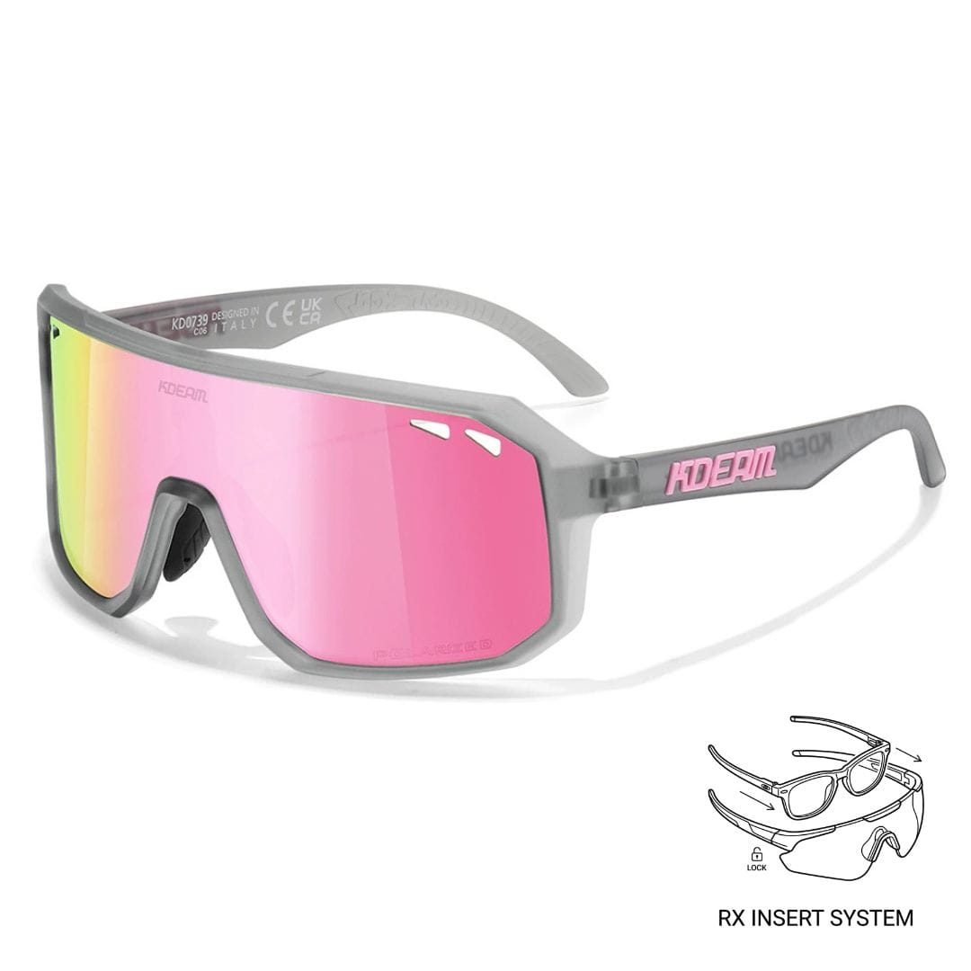 KDEAM Pro Polarized Cycling Sunglasses - Frost Smoke Edition (C6) South Africa Fast Delivery