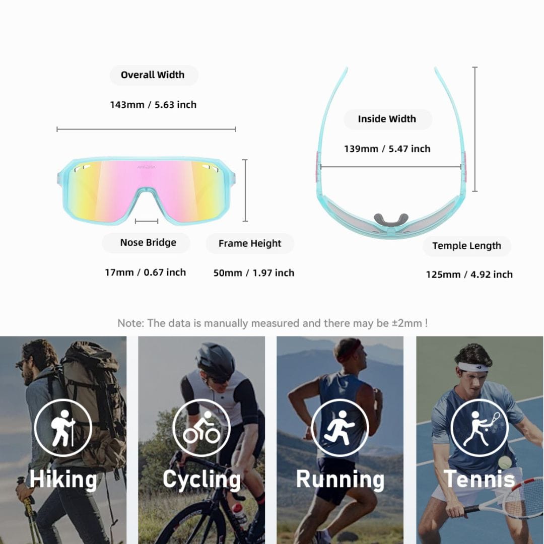 KDEAM Pro Polarized Cycling Sunglasses - Stealth Onyx Edition (C1) South Africa Fast Delivery