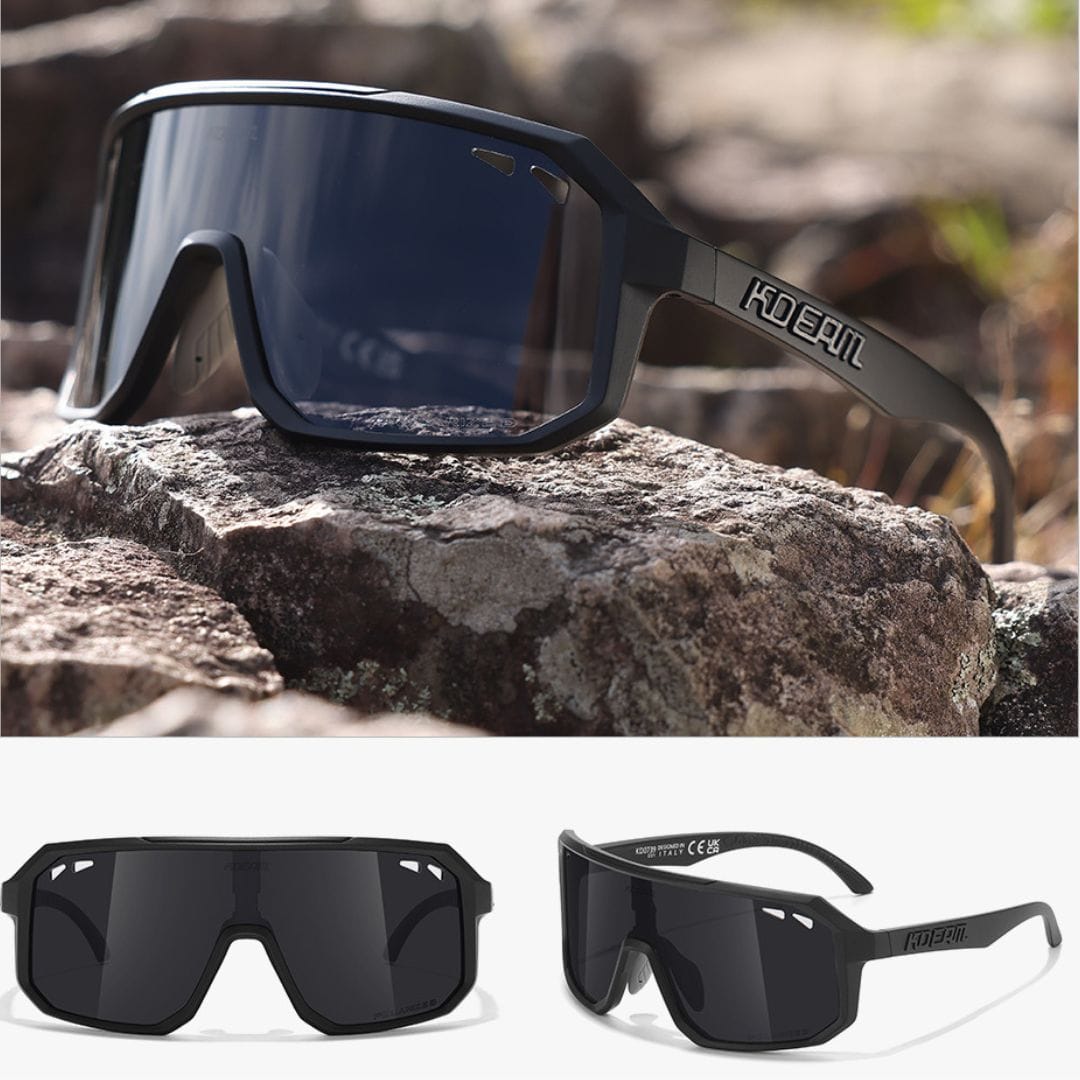 KDEAM Pro Polarized Cycling Sunglasses - Stealth Onyx Edition (C1) South Africa Fast Delivery