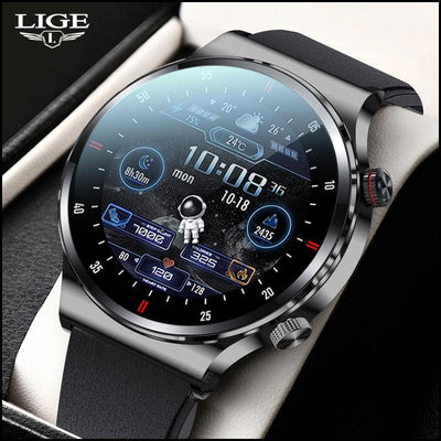 Lige BW0382 NFC Smart Watch Black - Silicon - Smael South Africa