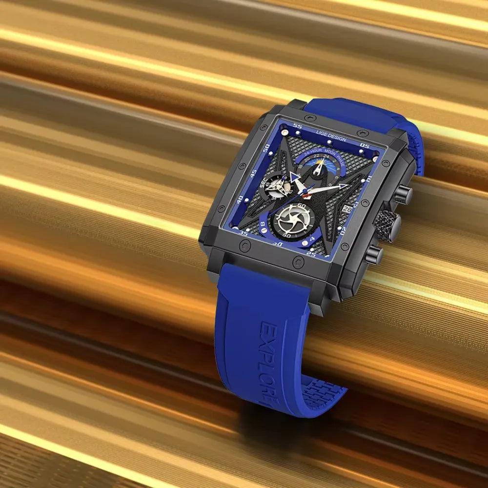 Lige Sun and Moon Phase Quartz Watch South Africa Fast Delivery
