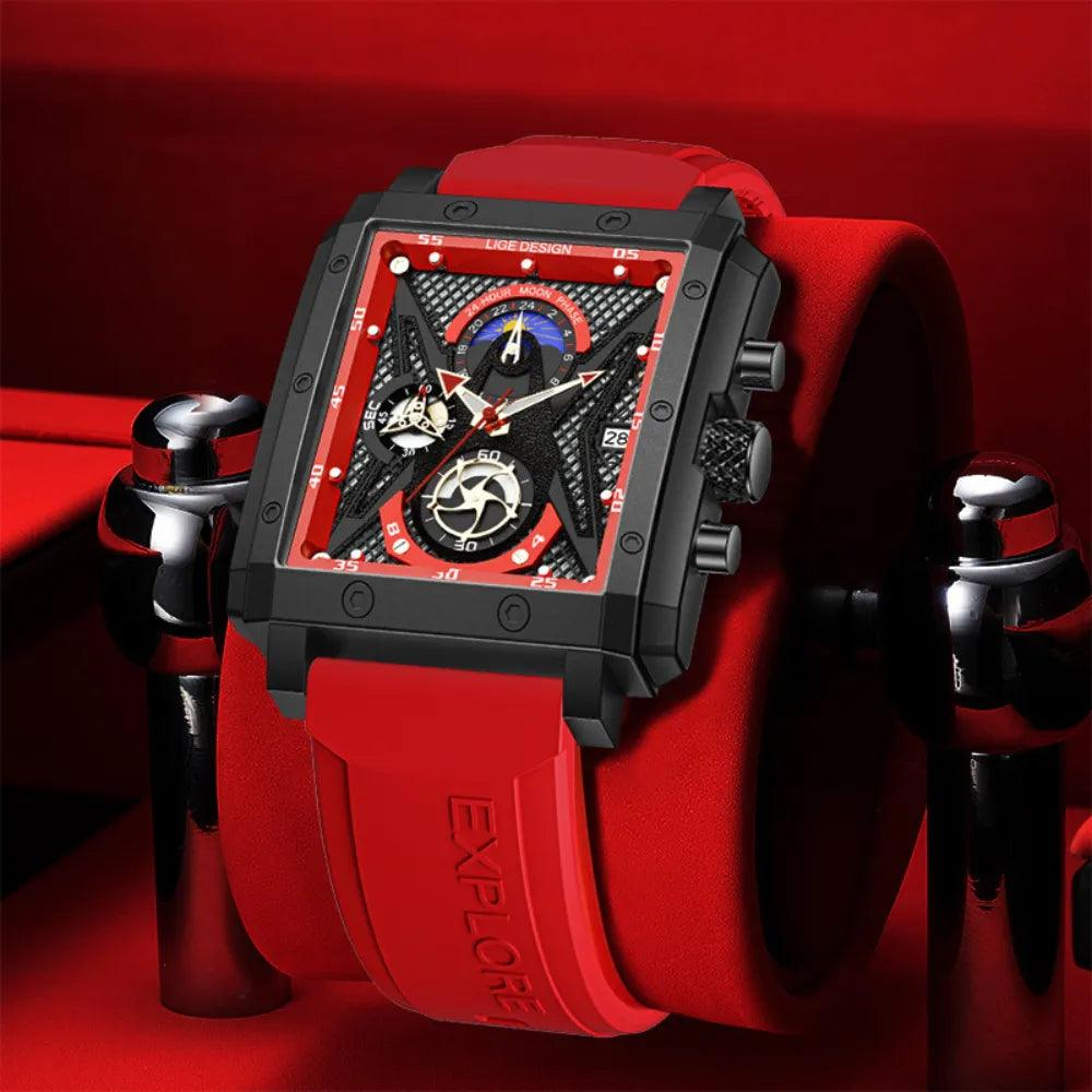 Lige Sun and Moon Phase Quartz Watch South Africa Fast Delivery