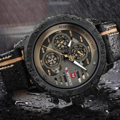 NaviForce 9110 Classic Executive Leather Watch-NaviForce South Africa-Smael South Africa