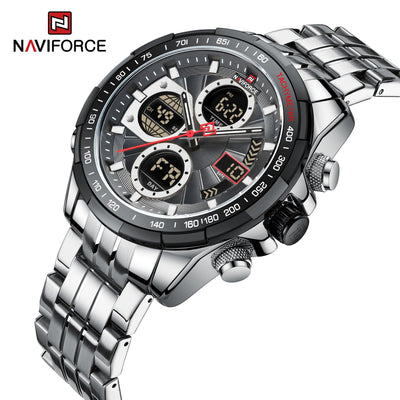 NaviForce 9197S Silver and Black Executive Watch - Smael South Africa