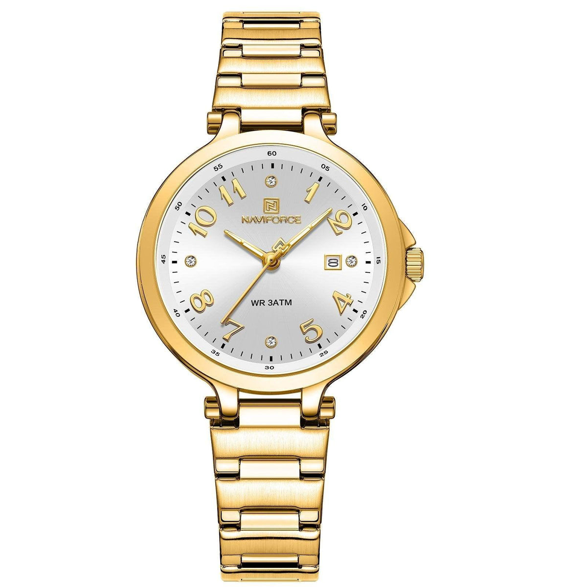 Naviforce Ladies Watch - Gold/White - Smael South Africa