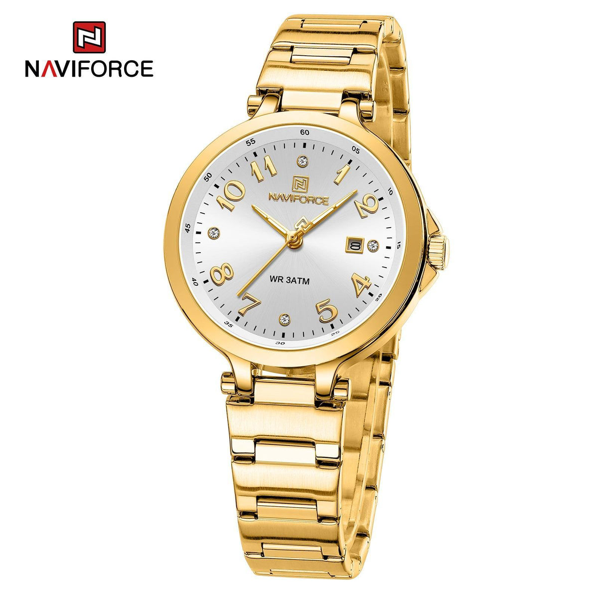 Naviforce Ladies Watch - Gold/White - Smael South Africa
