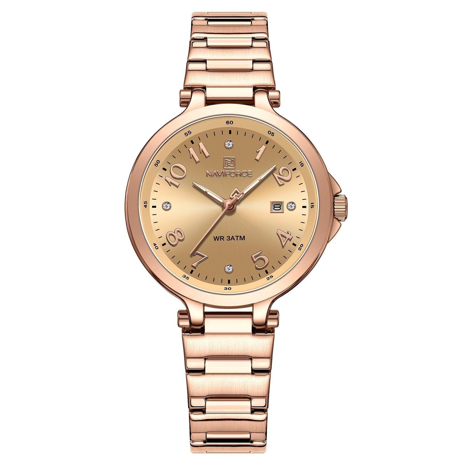 Naviforce Ladies Watch Rose Gold Rose Gold