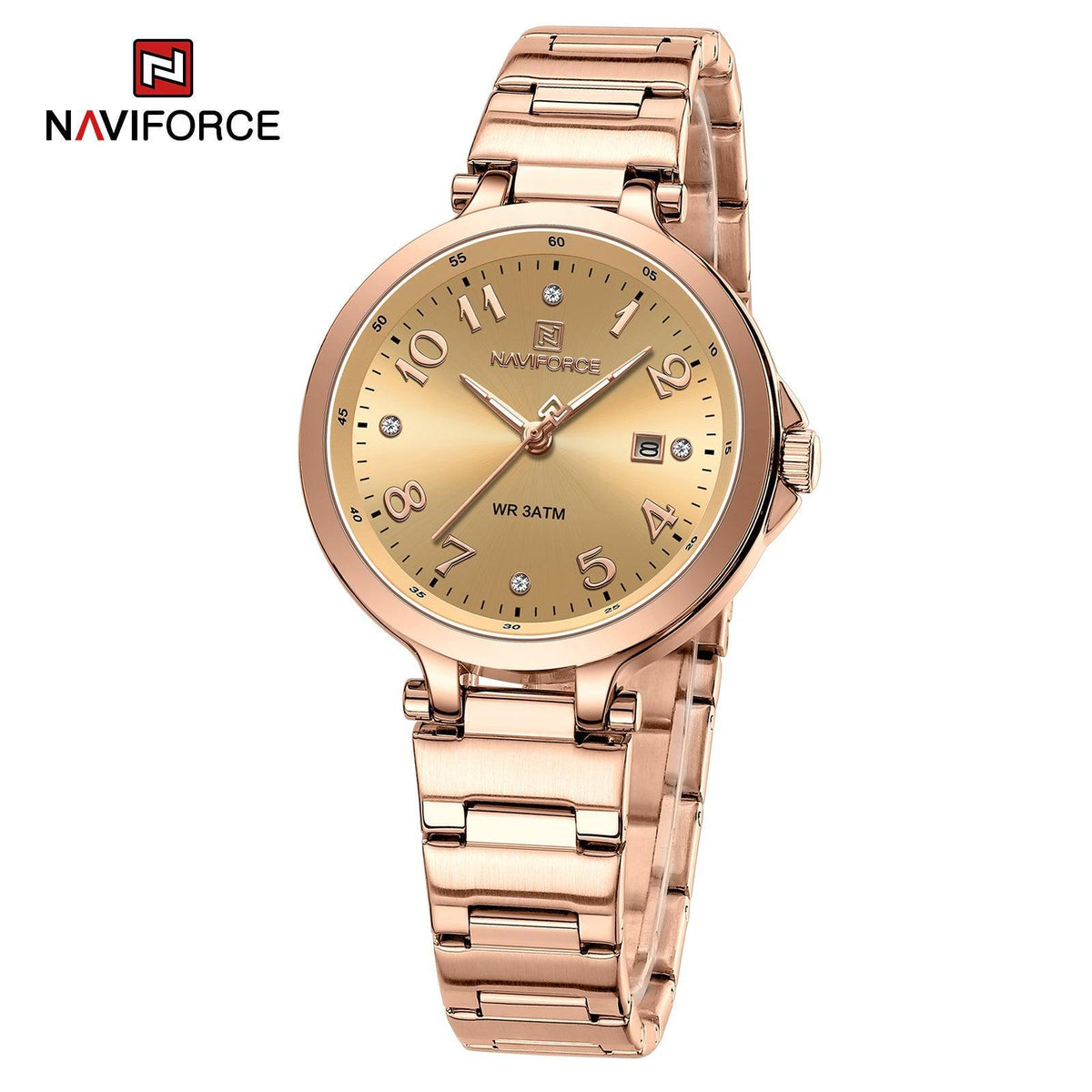 Naviforce Ladies Watch - Rose Gold/Rose Gold - Smael South Africa