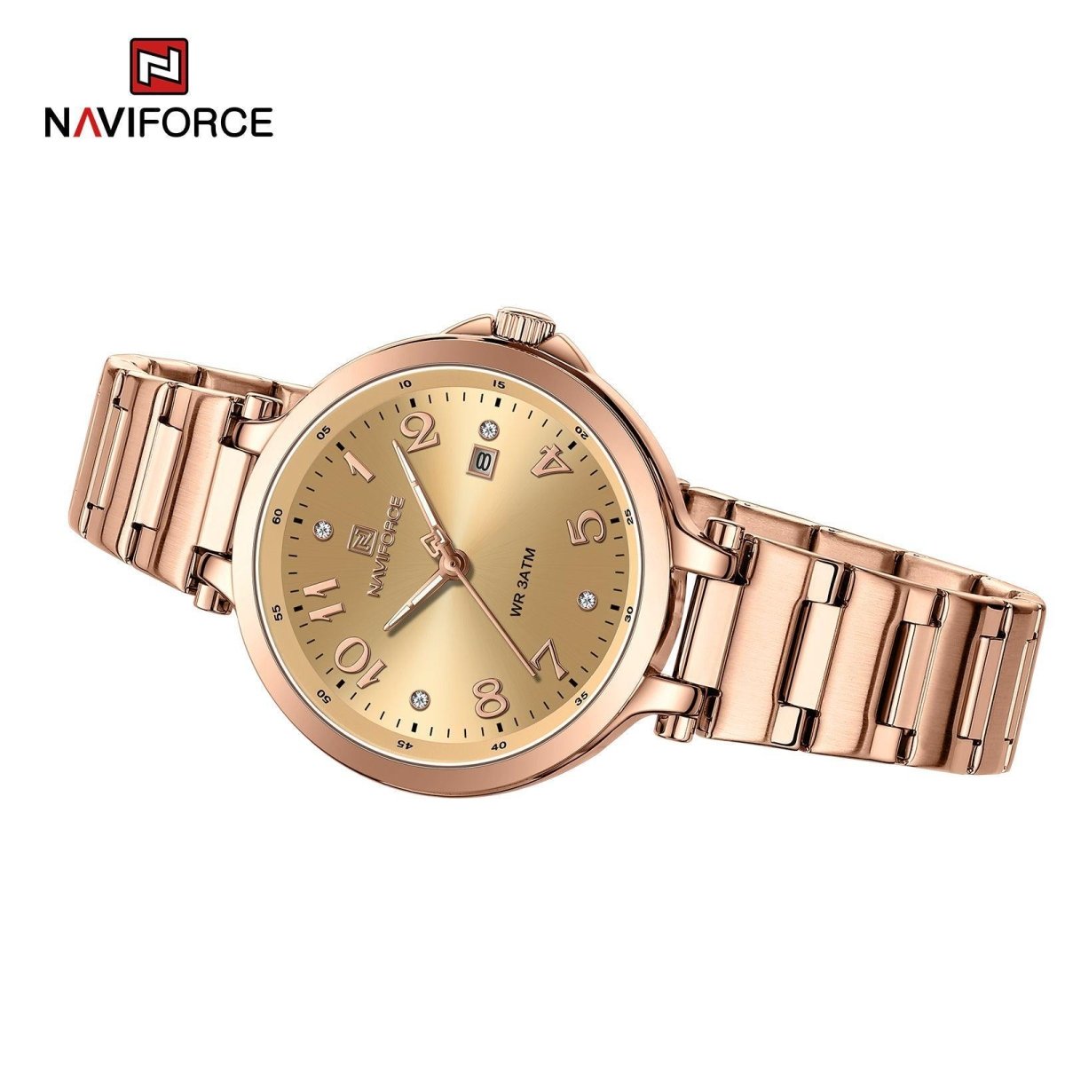 Naviforce Ladies Watch - Rose Gold/Rose Gold - Smael South Africa