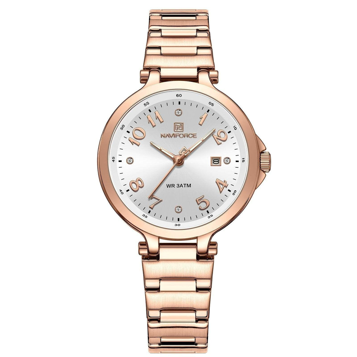 Naviforce Ladies Watch - Rose Gold/White - Smael South Africa