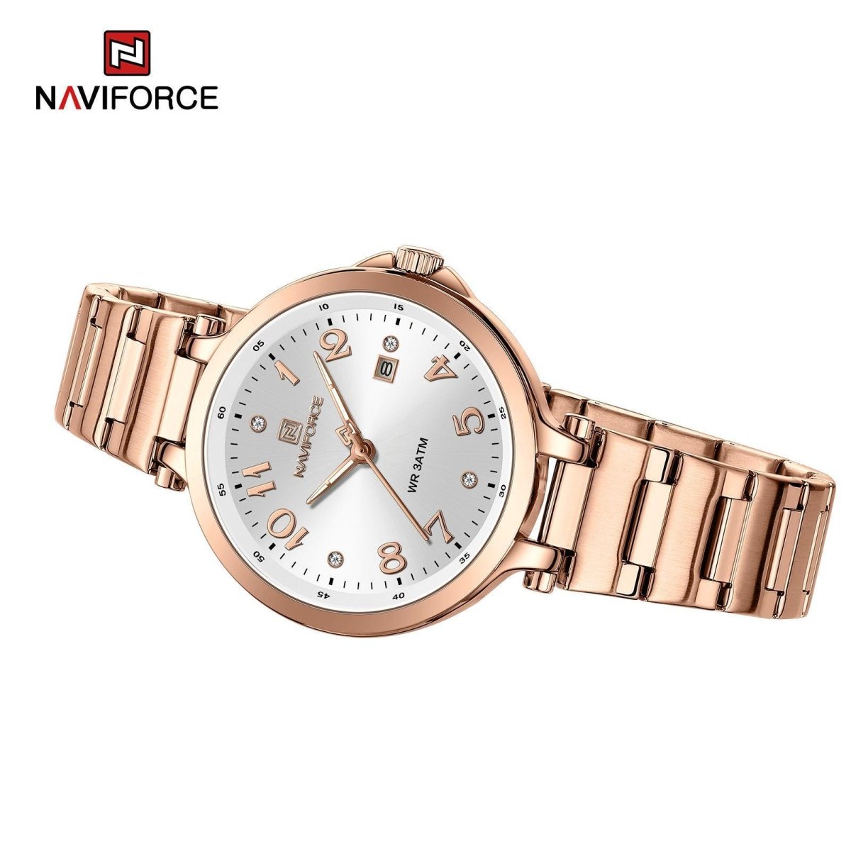 Naviforce Ladies Watch - Rose Gold/White - Smael South Africa