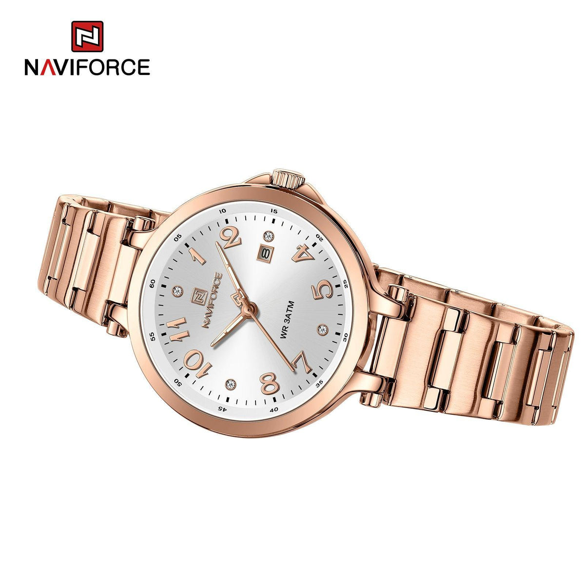 Naviforce Ladies Watch - Rose Gold/White - Smael South Africa