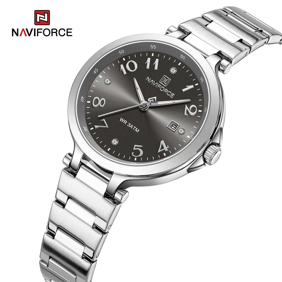 Naviforce Ladies Watch - Silver/Black - Smael South Africa